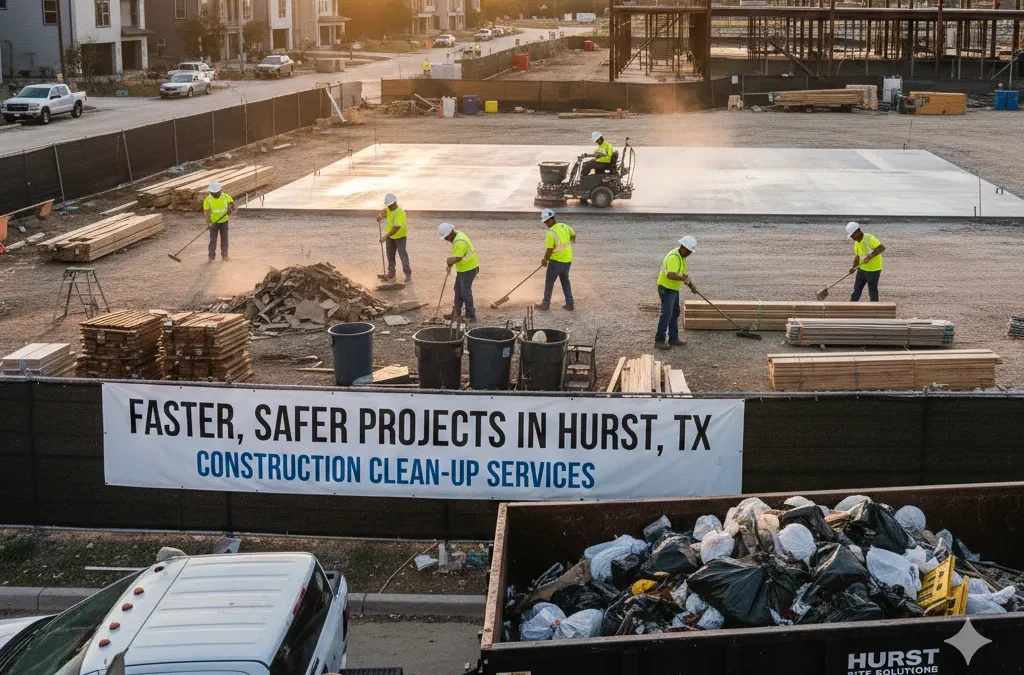 The Role of Construction Clean-Up Services in Faster, Safer Projects in Hurst, TX